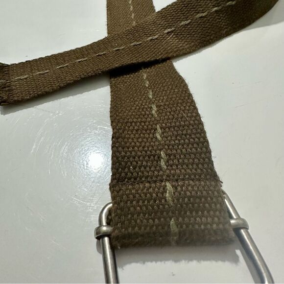 Men's Brown Canvas Belt (978) - Picture 2 of 3